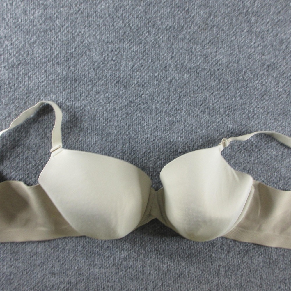 Cacique T-Shirt Bra Womens 42C Beige Lightly Lined Underwire Microfiber Stretch